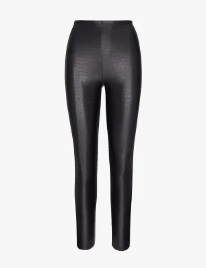 Commando Faux Leather Animal Legging - Croc