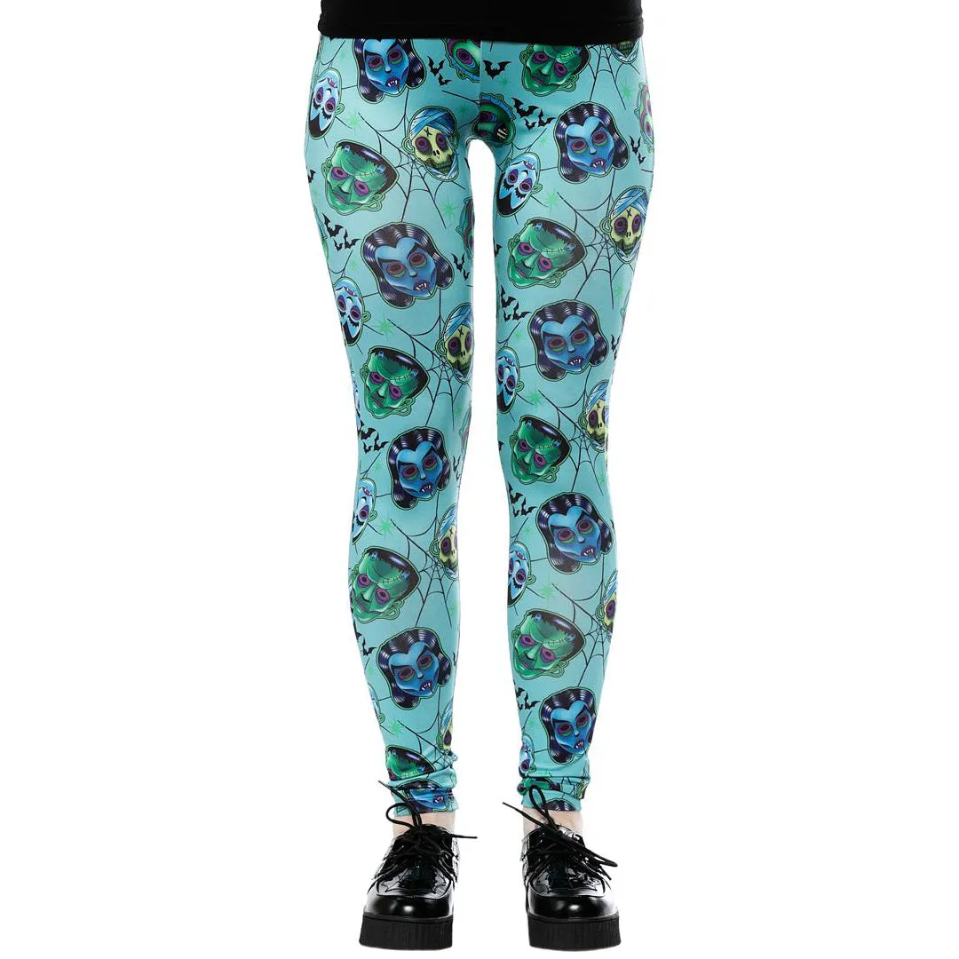 Monster Masks Womens Leggings