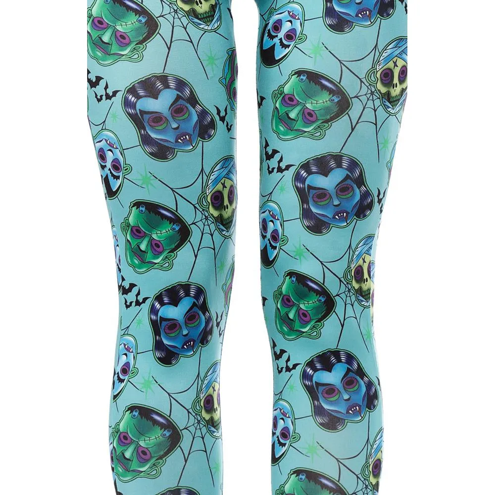 Monster Masks Womens Leggings